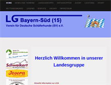 Tablet Screenshot of lg-bayern-sued.de